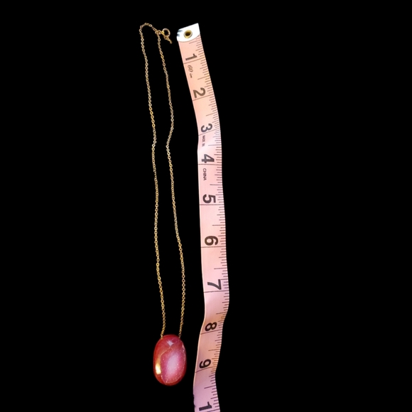 Ruby Pink Crystal Necklace - Picture 3 of 5